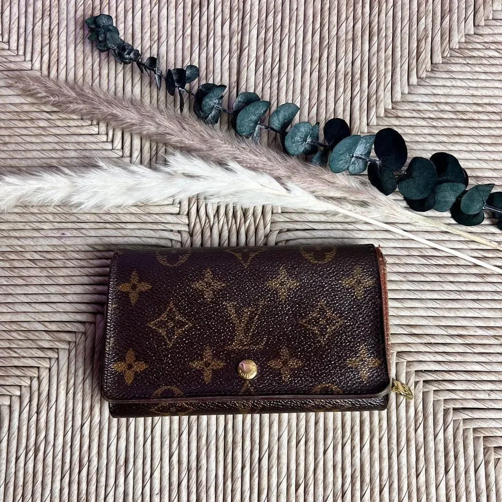 Louis Vuitton Brown Monogram Canvas Trifold Wallet
